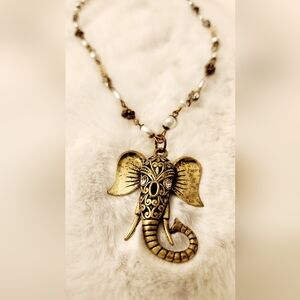 Vintage Elephant Pendant necklace